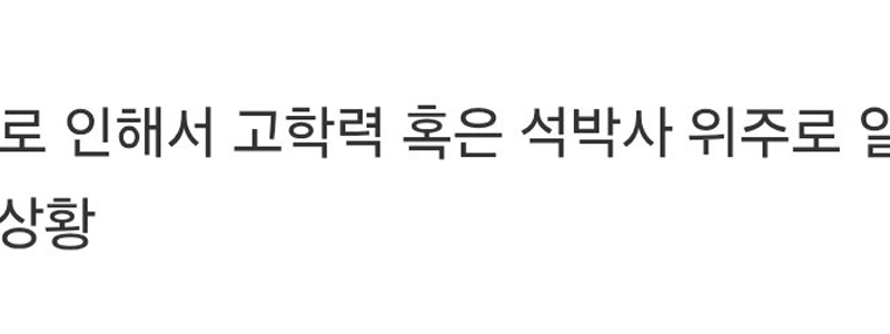 高学歴者を中心に失業率が上昇