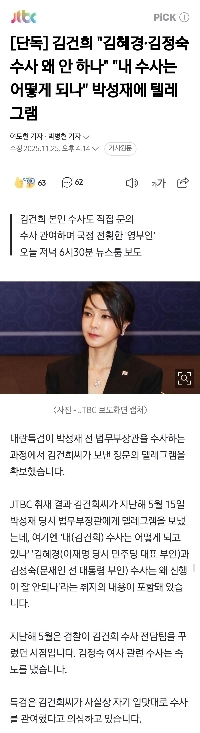 [独占]キム・ゴニ「」「なぜキム・ヘギョンとキム・ジョンスクは捜査されないのか？」「」「」「私の捜査」