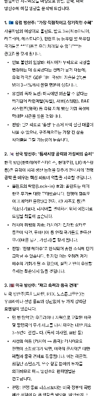 ウクライナ・ロシア戦争の終結が世界の防衛関連銘柄に与える影響については、ジェミニ 3.0 に聞いてください。