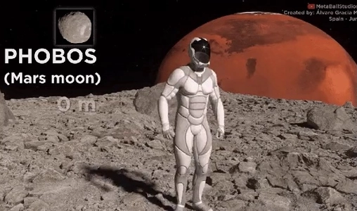 別の惑星からのジャンプのシミュレーション