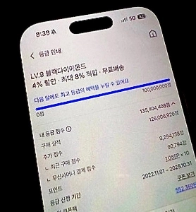 Musinsa 1億購入アカウントレベル