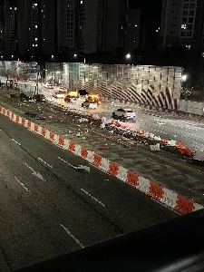 大田ウォンゴル交差点横転事故発生