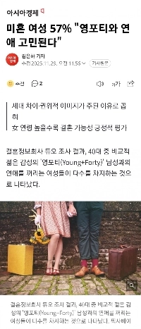 独身女性の57%「」「ヤングポティと付き合うのが心配」「」