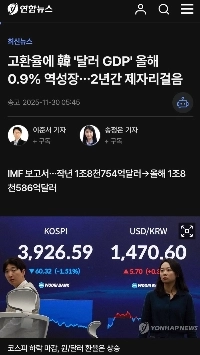 為替高の影響で、今年のドル換算ＧＤＰは０．９％減少した。