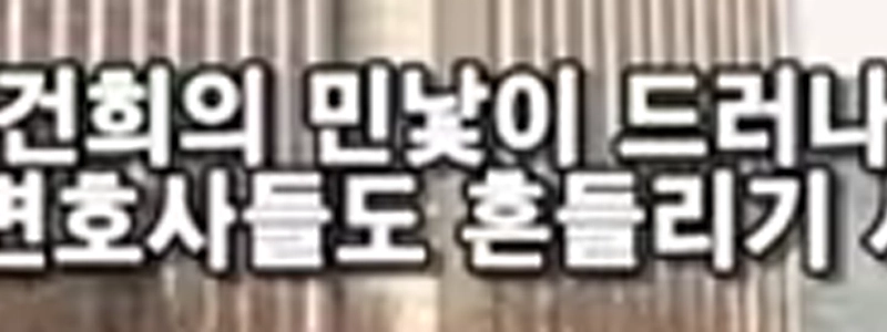 ハン・ドクスは証人出廷後、話をしました（笑）。キム・ゴンヒさんは精神的に衰弱していた。