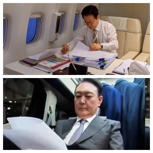 大統領が専用機で登場