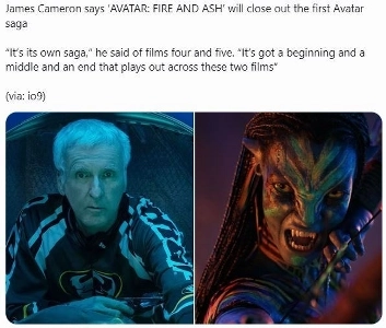 ジェームズ・キャメロン監督の「アバター: 炎と灰」が最初のアバターの物語を締めくくる