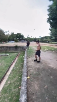 (SOUND)新しいパルクールテクニックを練習して成功