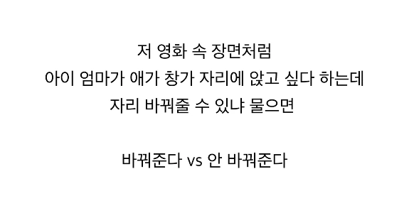 飛行機の窓側の席を子供に譲ってもらえますか？