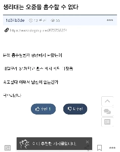 生理用ナプキンは尿を吸収できません。