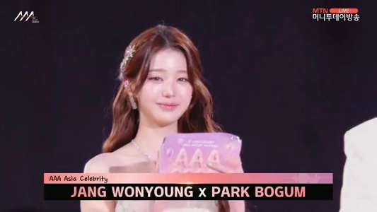 (SOUND)[Ive] チャン・ウォニョン、AAA 2025 Asia Celebrity Award受賞.MP4