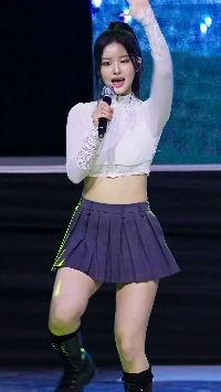 (SOUND)ショートプリーツスカートポニーテールNmixソリョンビジュアル