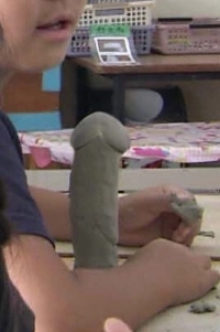 日本のニュースで取り上げられた小学生jpg。