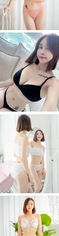 ランジェリーモデルソンミの全身ショット