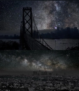 LA、街全体が停電した後、天の川を発見