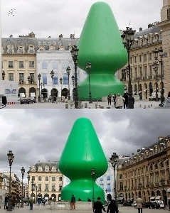 24メートルの木を設置したがすぐに撤去したフランスのアーティスト