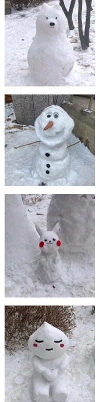 雪だるまが増殖するアパート