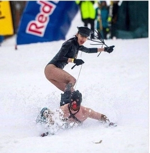 涼しい冬のそり