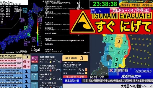 【速報】日本の余震、マグニチュード5.6に調整