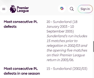 現時点でEPLリーグ最長連敗記録ㄷㄷㄷ
