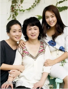 ハン・ジミン、母と姉