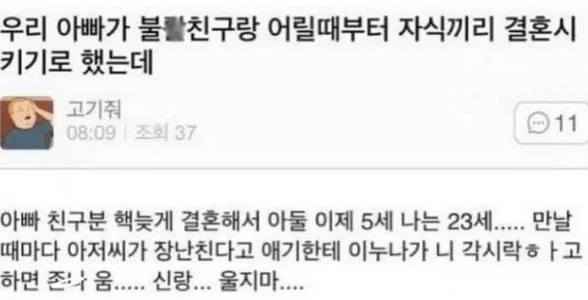 子供に結婚を約束する父親