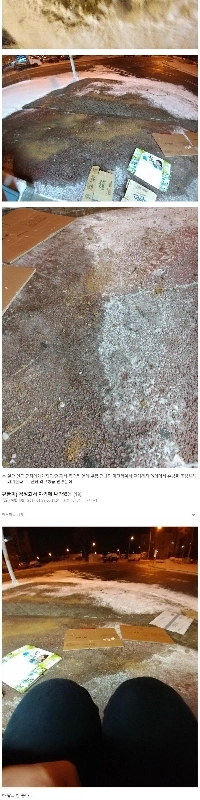 私は雪の日に何か良いことをしようとしている負け犬です