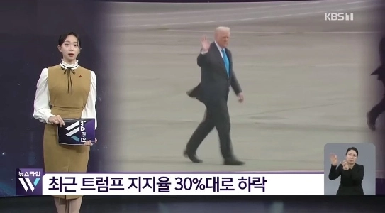 トランプ大統領の支持率は低迷している。