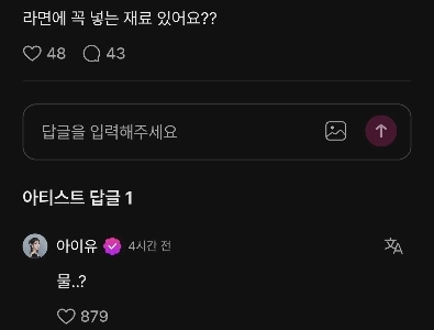 IUがラーメンを作るときに必ず加える食材