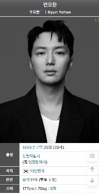 ピョン・ヨハンさんは思ったより背が高いですね。