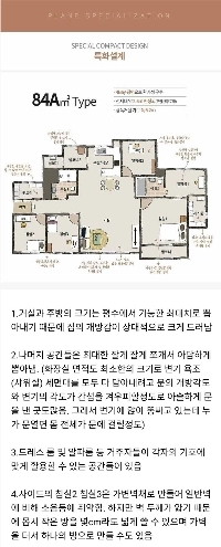 最近の新築マンションは84㎡あります。