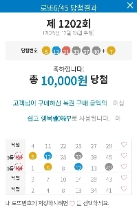 第1202回抽選ダブル達成