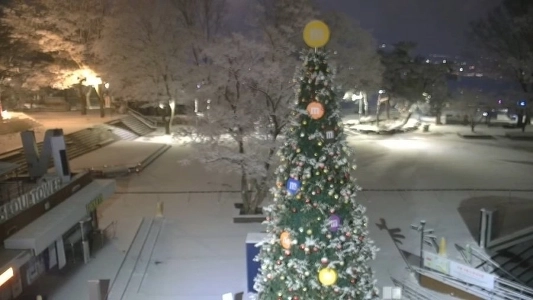 雪がたくさん降る南山タワー