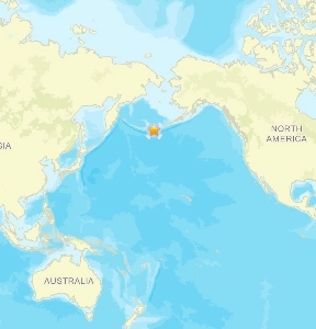 【地震ニュース】アラスカ州アダックでマグニチュード5.3の地震発生