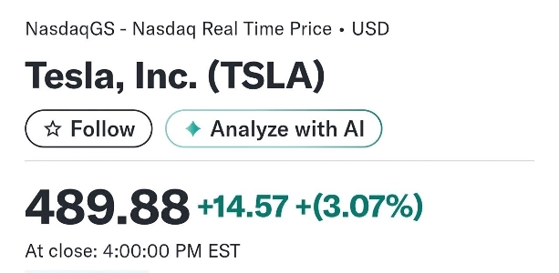 テスラ史上最高値
