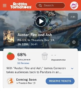 『アバター3 ロッテントマト』発売