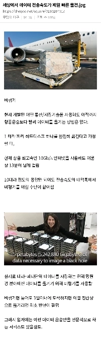 現存する最速のデータ伝送方法