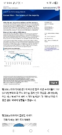 BOAが診断した韓国為替高騰の原因