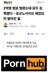 Pornhub有料会員2億人の個人情報が流出