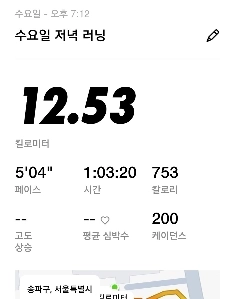 1時間のランニング