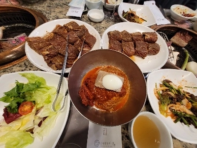 本日の韓牛ディナー.jpg