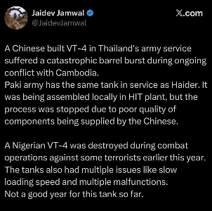 タイ軍が使用する中国戦車の現状