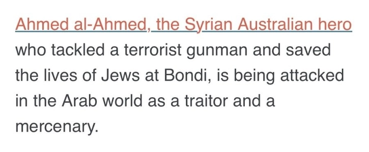 ボンダイビーチでテロリストを阻止した英雄が裏切り者扱いされる。