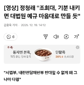 チョン・チョンレ「」「チョ・ヒデ、その気になれば最高裁判所の規則を作るだろう」」」