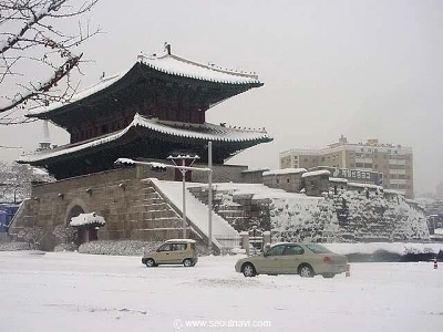 2000年代初頭のソウルの冬景色