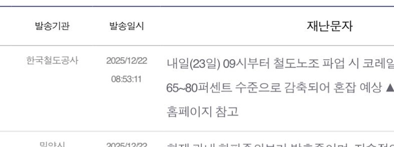 明日は電車減便のため混雑が予想されます