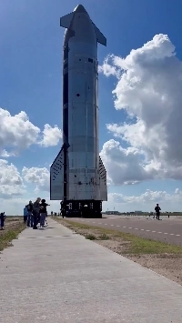 (SOUND)Starship再利用ロケットの実際の大きさを感じてください。