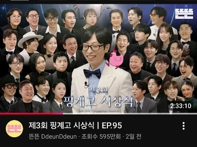 ユ・ジェソクのYoutube「Excuse Go」授賞式視聴回数更新