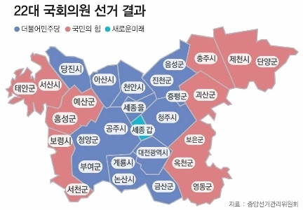 忠清道全域を統合するのが適当と思われる。