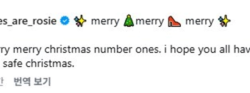 [Blackpink] ロゼのお別れの物語「」「メリークリスマス」「」